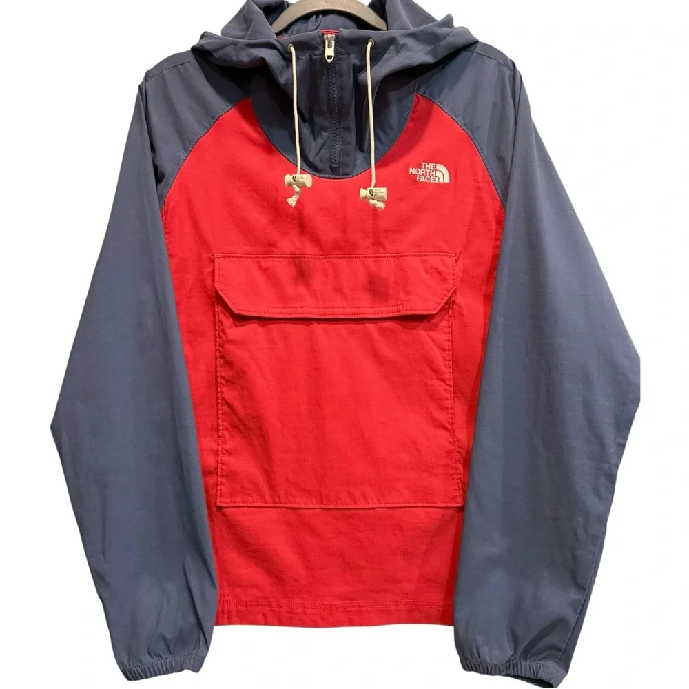 North‎ Face  Anorak Packable Men's Class V Pullover Jacket Red / Indigo XS